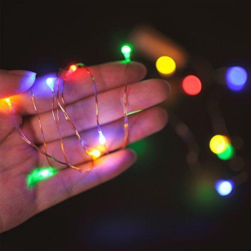 YOUNGFORCE Fairy Lights, Battery Powered String Lights with Remote Control Waterproof Decorative Copper Wire Lights 16.5ft 50LEDs for Bedroom,Patio,Indoor,Party,Garden(Cool White 4 Packs)