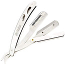 Equinox International Professional Steel Straight Edge Razor with 100 Single Edge Derby Premium Blades by Equinox International - Great for Barbers, Salons, and Hair Enthusiasts