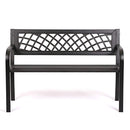 Patio Park Garden Bench Porch Path Chair Outdoor Deck Steel Frame New