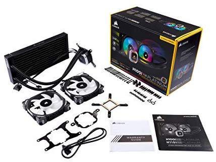 Corsair Hydro Series, H100i RGB PLATINUM SE, 240mm Radiator, Dual LL120 RGB PWM Fans