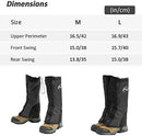 Deacroy Waterproof Leg Gaiters for Hiking,Anti-Tear Snow Boot Gaiters for Outdoor Mountaineering Hunting Fishing Backpacking