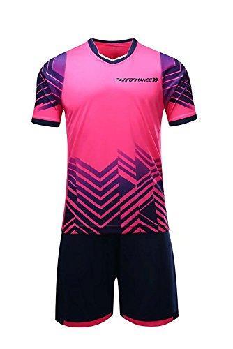 PAIRFORMANCE Boys' Soccer Jerseys Sports Team Training Uniform Age 4-12 Boys-Girls Youth Shirts and Shorts Set Indoor Soccer