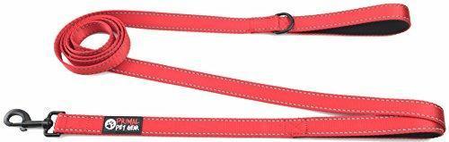 Primal Pet Gear Dog Leash 8ft Long - Traffic Padded Two Handle - Heavy Duty - Double Handles Lead for Control Safety Training - Leashes for Large Dogs or Medium Dogs - Dual Handles Leads