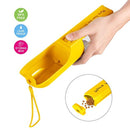 iVAPO Dog Water Bottle Walking Pet Outdoor Drinking Cup Multifunctional Storage Box Leak Proof 400ml Capacity Portable Travel Pet Water Bottle Dogs Cats Walking Running Hiking Yellow