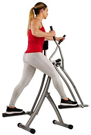 Sunny Health & Fitness SF-E902 Air Walk Trainer Elliptical Machine Glider w/LCD Monitor