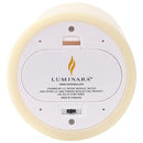 Luminara Flameless Vanilla Scented Moving Flame Candle With Timer (4"x9" Ivory)