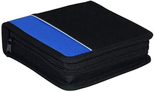 XtremPro CD DVD VCD Blue-Ray Nylon Zipper Wallet Case 24 Capacity- Black (11091)