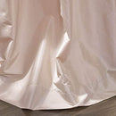 Half Price Drapes PTCH-112-108-RU Ruched Faux Silk Taffeta Curtain, Platinum