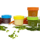 Glass Baby Food Storage Containers - Set contains 12 Small Reusable 4oz Jars with Airtight Lids - Safely Freeze your Homemade Baby Food