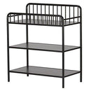 Little Seeds Rowan Valley Lanley Metal Crib and Changing Table Set, Black