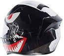 TORC T15B Bluetooth Integrated Full Face Motorcycle Helmet With Graphic (T15B Chrome Flying Tiger, Medium)