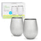 Stainless Steel Stemless Wine Glasses, Set of 2, 18 oz, Made of Unbreakable BPA Free Shatterproof SS & Dishwasher Safe