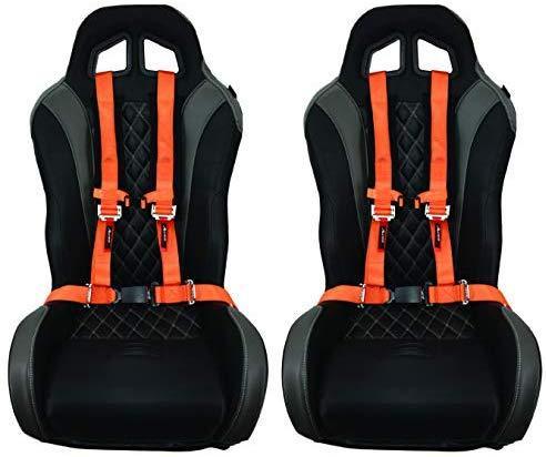 4 Point Harness with 2 Inch Padding (Ez Buckle Technology) (Black)