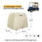 Explore Land 600D Waterproof Golf Cart Cover Universal Fits for Most Brand 2 Passenger Golf Cart