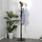 Vlush Sturdy Wooden Coat Rack Stand, Entryway Hall Tree Coat Tree with Solid Round Base for Hat,Clothes,Purse,Scarves,Handbags,Umbrella-(8 Hooks,Dark Brown)