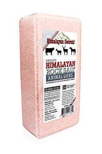 Compressed Himalayan Salt Lick for Horse, Cow, Goat, etc. Made from Specially Selected Higher Quality Himalayan Salt - Evenly Distributed Minerals - 100% Pure & Natural