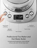 Electric Kettle, Willsence Electric Tea Kettle Stainless Steel Glass Boiler Hot Water Tea Heater with Temperature Control LCD Display, Removable Tea Infuser, 1.7 L, 1200W (Glass)