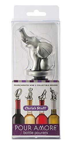 TenTen Labs Wine Aerator Pourer (2-pack) - Decanter Premium Aerating Spout - Gift Box IncludedStainless Steel Zombie Wine Aerator Pourer - Deluxe Decanter Spout for Robust Red and White Wine - Pour Amore Bottle Pourer/Stopper & Air Diffuser