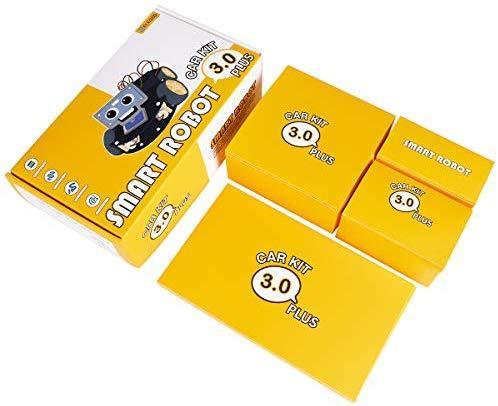 ELEGOO UNO R3 Project Smart Robot Car Kit V 3.0 Plus with UNO R3, Line Tracking Module, Ultrasonic Sensor, IR Remote Control etc. Intelligent and Educational Toy Car Robotic Kit for Arduino Learner