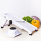 3Haus Adjustable White Professional Mandoline Slicer- Vegetable Slicer- Food Slicer- Julienne Cutter Mandolin Stainless Steel Plastic with Finger Guard - Best Christmas Gift Holiday Season Deal