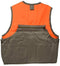 Nickanny's Sportsman Blaze Orange and Tan Youth Kids Field Shell Hunting Vest Fits Snug