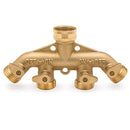 Morvat Heavy Duty Brass Garden Hose Connector Tap Splitter (4-Way)