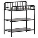 Little Seeds Rowan Valley Lanley Metal Crib and Changing Table Set, Black