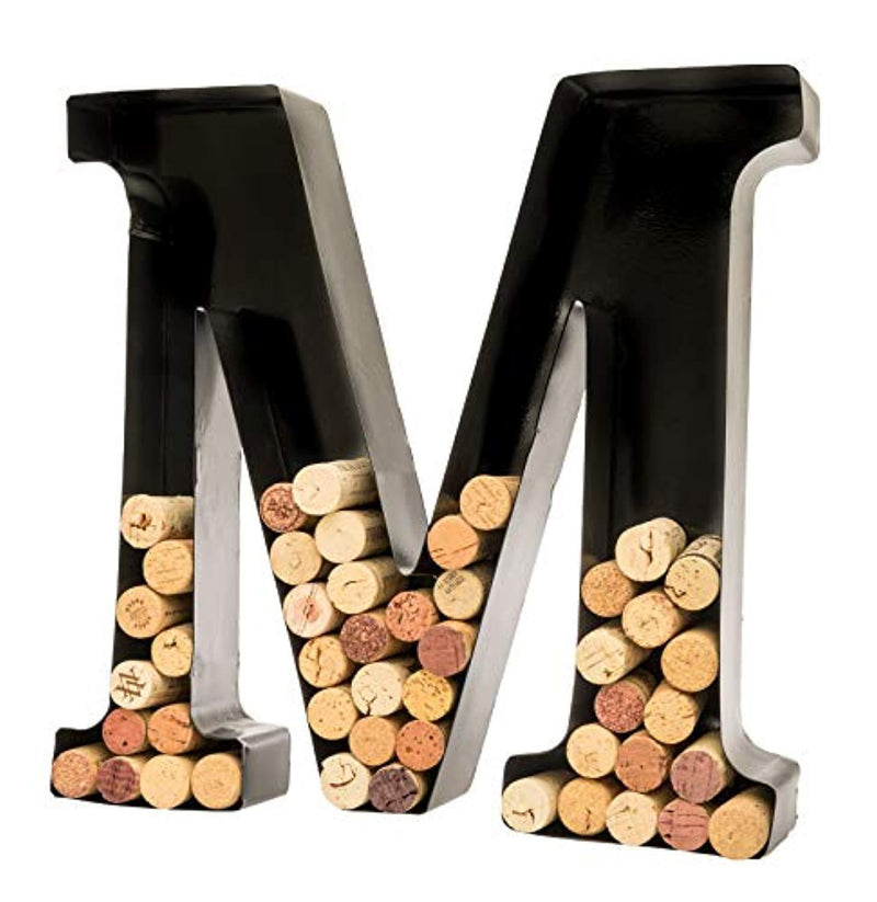 Wine Cork Holder - Metal Monogram Letter (M) by Will's