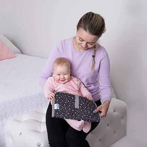 Baby Changing Pad | Fully Padded for Baby's | Foldable Large Waterproof Mat | Portable Travel Station for Toddlers Infants & Newborns (Grey) by MIKILIFE