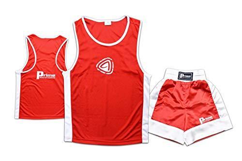 Prime Sports Kids Boxing Set Top & Shorts 2 Pcs Set Satin Fabric For 03-14 Years