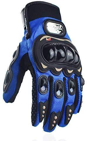 CHCYCLE motorcycle gloves touch screen summer motorbike powersports protective racing gloves (XL-Blue)