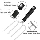 Turkey Lifting Forks, Meat Claws, Strong Endurance Stainless Steel Poultry Chicken Fork, Ultra-Sharp Roast Ham Forks. Easily Lift, Handle Meats - Essential for BBQ & Thanksgiving Pros, Set of 4