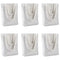Insternet 6 pack canvas tote bag reusable canvas bag bulk for crafting, decorating, plain, grocery,shopping (white)