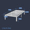 Best Price Mattress Twin XL Bed Frame - 14 Inch Metal Platform Beds [Model E] w/ Steel Slat Support (No Box Spring Needed), White