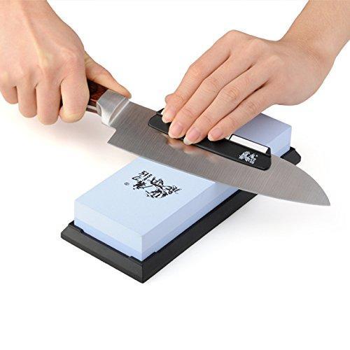 TAIDEA 600/2000 Grit Combination Corundum Whetstone Knife Sharpening Stone / Double Two-Sided