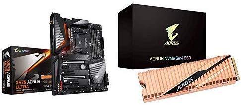 GIGABYTE X570 AORUS Ultra (AMD Ryzen 3000/X570/ATX/PCIe4.0/DDR4/USB3.1/Realtek ALC1220-Vb/Fins-Array Heatsink/RGB Fusion 2.0/3xM.2 Thermal Guard/Gaming Motherboard)