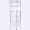 SoSo-BanTian1989 72"x28"x28" Commercial 6 Tier Adjustable Wire Metal Shelf Rack (Chrome)