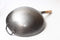 Traditional Hand Hammered Carbon Steel Pow Wok with Wooden and Steel Helper Handle (14 Inch, Round Bottom) / 731W88 by Craft Wok