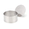 Tebery 3-Inch Stainless Steel Cake Rings Cake Mousse Mold for Pastry Cake Mousse and Pancake - Set of 4 with 1 Pusher