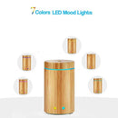 URPOWER Real Bamboo Essential Oil Diffuser Ultrasonic Aromotherapy Diffusers Cool Mist Aroma Diffuser with Adjustable Mist Modes, Waterless Auto Shut-Off, 7 Color LED...