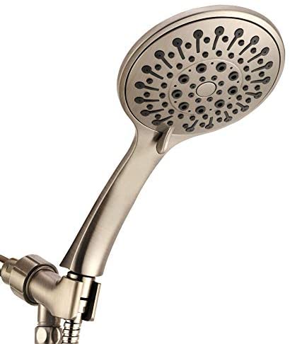 VOLUEX 6 Sprays Hand Held Shower Head with Hose, 5" Rainfall High Pressure Massage Shower Heads with Handheld Spray, Water Saving, Adjustable Bracket, 68"