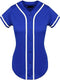 Hat and Beyond Womens Baseball Button Down Tee Short Sleeve Softball Jersey Active Shirts Made in USA