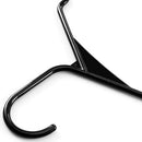 Zoyer Standard Plastic Hangers - Durable and Strong - Black (50)