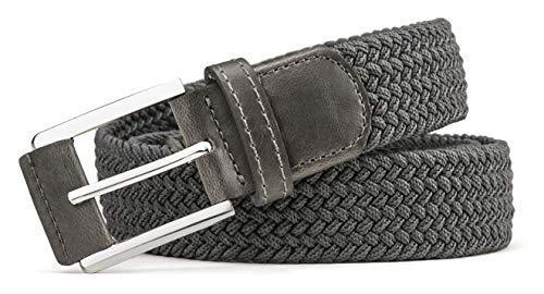 Belt for Men,Woven Stretch Braided Belt 2 Unit Gift-boxed Golf Casual Belts,Width 1 3/8"