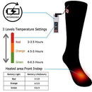 Electric Battery Heated Socks for Women Men,Winter Rechargeable Thermal Heat Socks Kit,Battery Powered Electric Heated Ski Bike Motorcycle Warm Socks Foot Warmer,Winter Sports Outdoor Thermo Socks,M/L