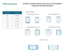 DensityComfort Premium Adult Weighted Blanket | 20 lbs Queen Size 60x80 | 100% Certified Oeko-TEX Cotton | Grey Heavy Throw Blanket with Glass Beads