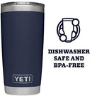 YETI Rambler 20 oz Stainless Steel Vacuum Insulated Tumbler w/MagSlider Lid