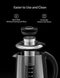 Electric Kettle, Willsence Electric Tea Kettle Stainless Steel Glass Boiler Hot Water Tea Heater with Temperature Control LCD Display, Removable Tea Infuser, 1.7 L, 1200W (Glass)