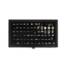 JackCubeDesign Jewelry Ring Display Organizer Storage Box Case Tray Holder with 72 Slot Ring Display(Black, Inside Black Velvet, 14.7 x 8.3 x 1.97 inches)- :MK248A