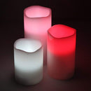 Flameless Color Changing Candles (3 candles that mimics a real candles) with Remote Control & Timer (Made With Real Wax!)